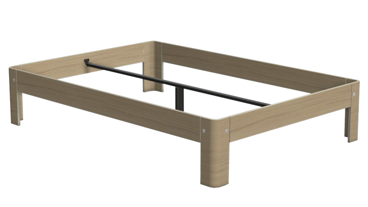 Auping Auronde løs sengeramme 1500 (mellem) træfinér 140x210 cm (til 2 bunde)