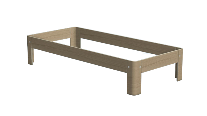 Auping Auronde løs sengeramme 2000 (høj) træfinér 100x210 cm