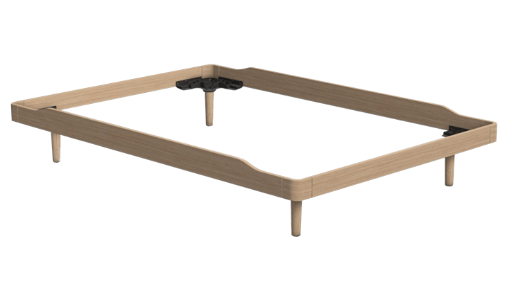 Auping Noa løs sengeramme med ben 140x200 cm lav (til 1 bund)