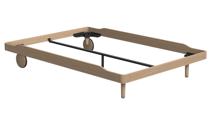 Auping Noa løs sengeramme med hjul 140x220 cm lav (til 2 bunde)
