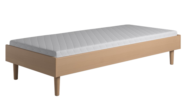 Kaagaard 380 løs sengeramme 90x210 cm lakeret bøg