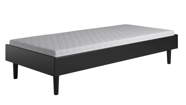 Kaagaard 380 løs sengeramme 85x200 cm sort malet