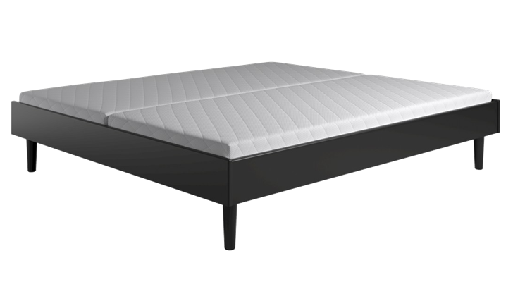 Kaagaard 380 løs sengeramme 180x210 cm sort malet