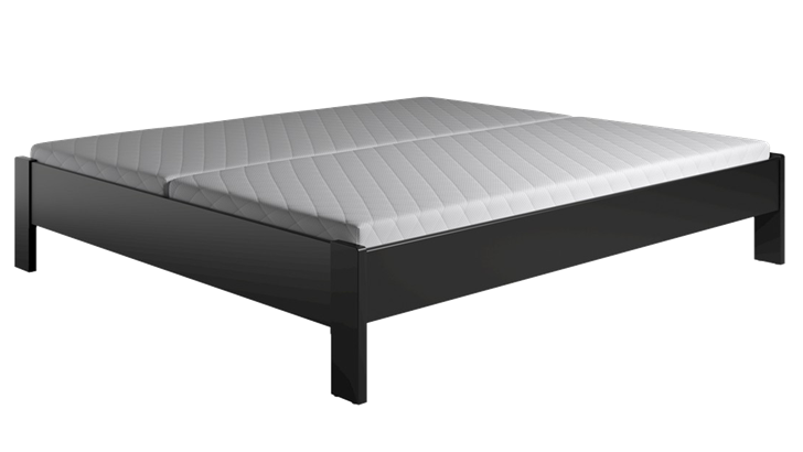 Kaagaard 420 løs sengeramme 180x210 cm sort malet