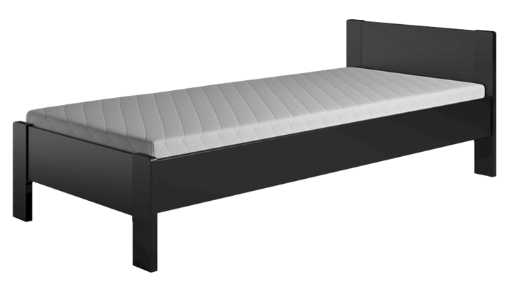Kaagaard 421 løs sengeramme 80x200 cm sort malet