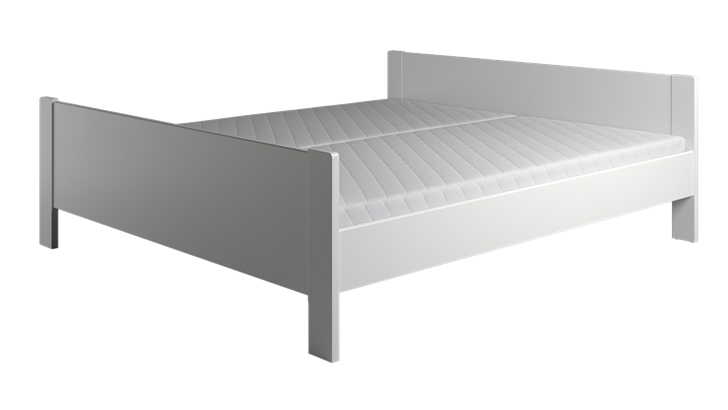 Kaagaard 423 løs sengeramme 140x200 cm hvid malet (til 2 bunde)