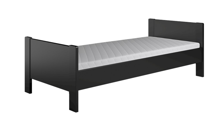 Kaagaard 423 løs sengeramme 85x200 cm sort malet