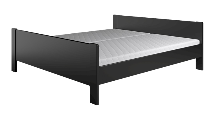 Kaagaard 423 løs sengeramme 160x210 cm sort malet
