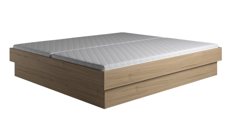 Kaagaard 381 løs sokkel sengeramme 160x200 cm oliebehandlet eg