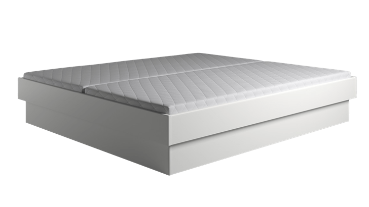 Kaagaard 381 løs sokkel sengeramme 160x210 cm hvid malet