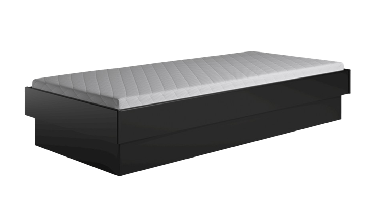 Kaagaard 381 løs sokkel sengeramme 80x210 cm sort malet