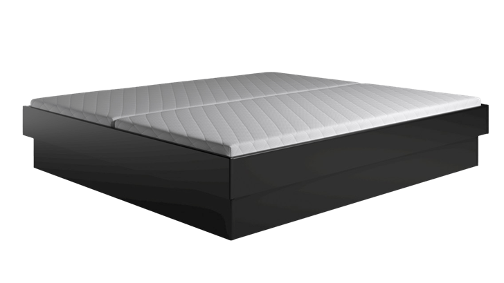 Kaagaard 381 løs sokkel sengeramme 160x210 cm sort malet