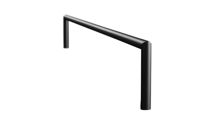 Dunlopillo Black Line ben 16 cm sort stål (til sengebredde 140 cm) (2 stk.)