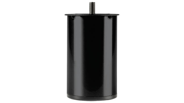 Dunlopillo runde stålben 20 cm sort (Ø 6 cm) (4 stk.)