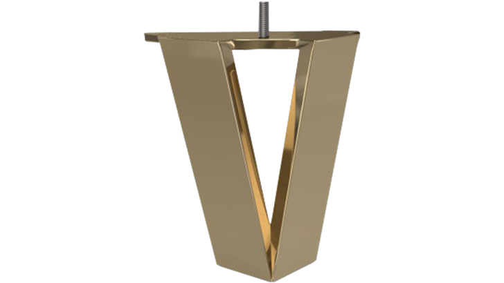 Wonderland Triago ben 13 cm messing (4 stk.)