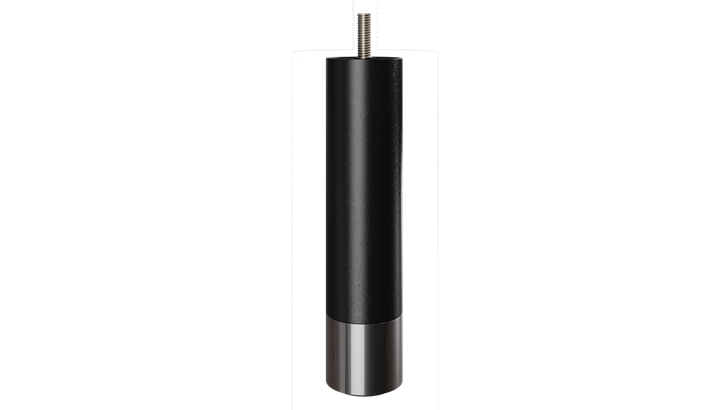 Wonderland Tube ben 16 cm sort stål (4 stk.)