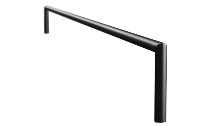 Carpe Diem Beds Reling ben 90x13 cm sort stål (2 stk.)