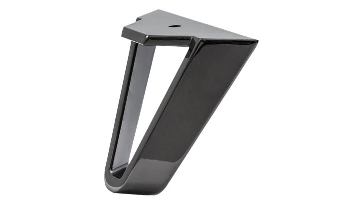 Jensen Triangle ben 14 cm sort krom (4 stk.)