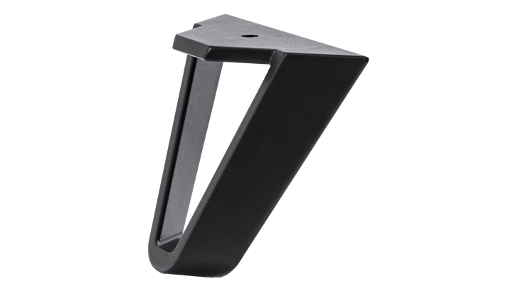 Jensen Triangle ben 14 cm sort mat stål (4 stk.)