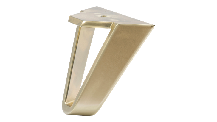 Jensen Triangle ben 14 cm mat messing (4 stk.)