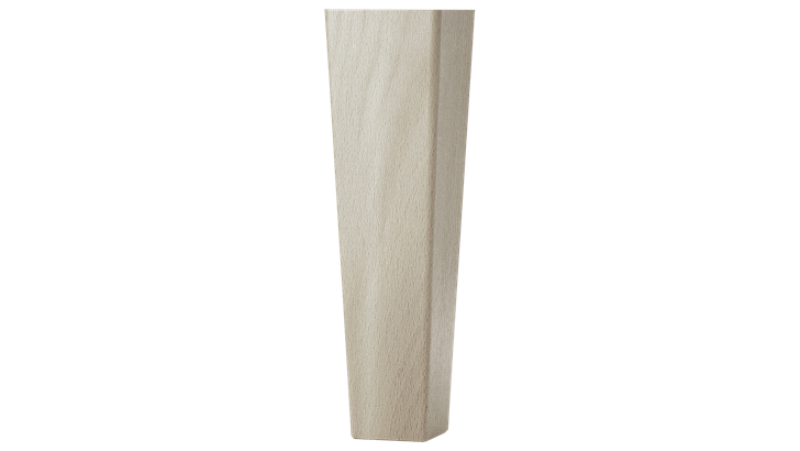 Jensen konet firkantede ben 23 cm hvidpigmenteret eg (4 stk.)