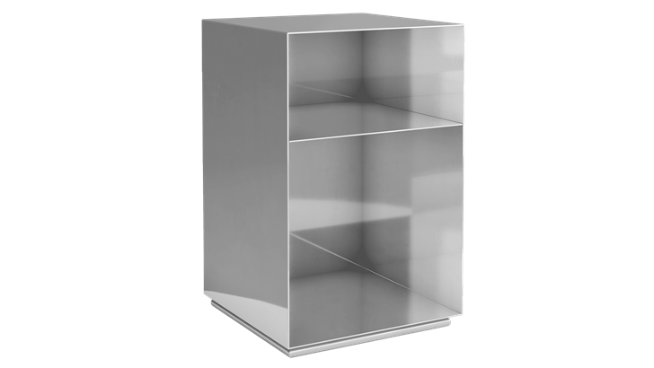 Carpe Diem Beds Holme sengebord 37x58x37 cm krom