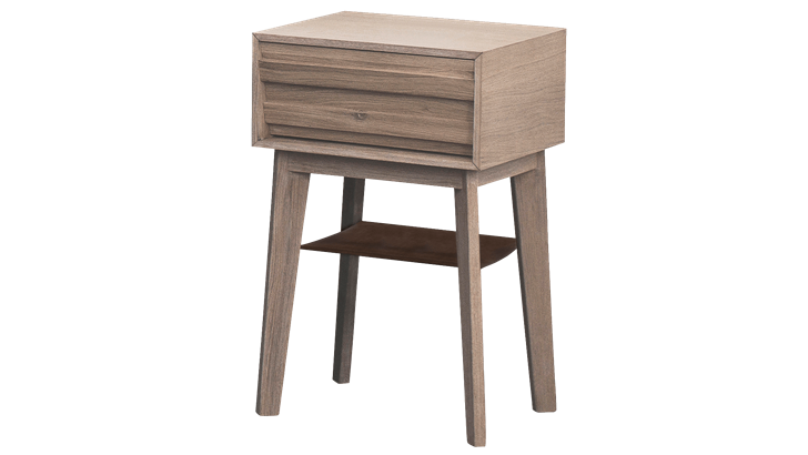 Jensen Eicon sengebord 39x62x34,8 cm hvidpigmenteret eg