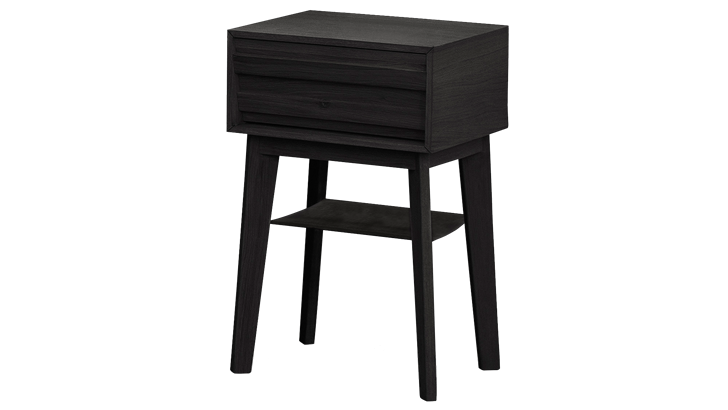 Jensen Eicon sengebord 39x62x34,8 cm sortbejdset eg