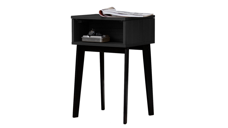 Jensen Charon sengebord 39x62x35 cm sortbejdset eg