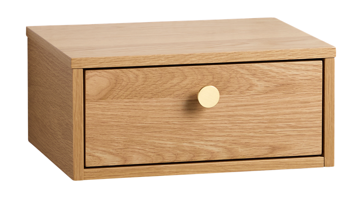 Viva Monfort væghængt sengebord 40x18x30 cm eg