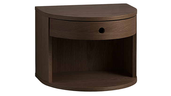 Viva Paron væghængt sengebord 40x30x31,5 cm røget eg