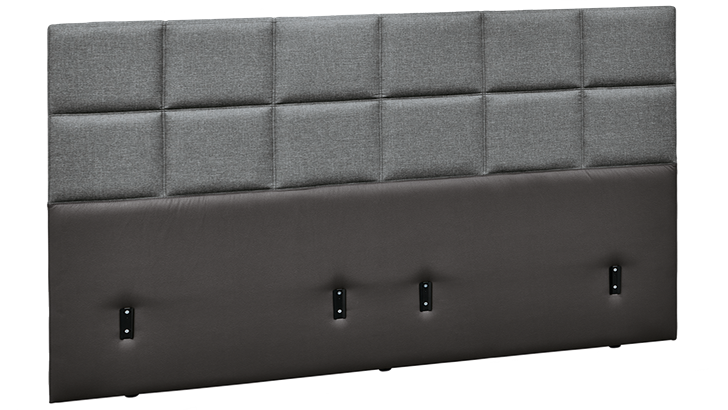 TEMPUR Check gavl 200x110 cm Textile Duo (til 180 cm seng)