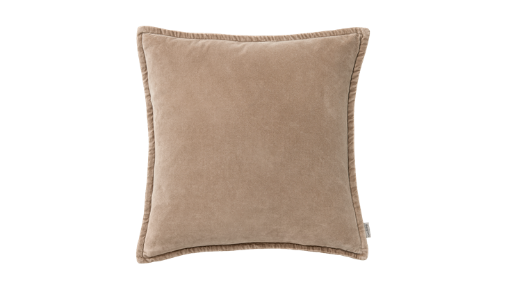 Cozy Living velour pyntepude 50x50 cm alpaca