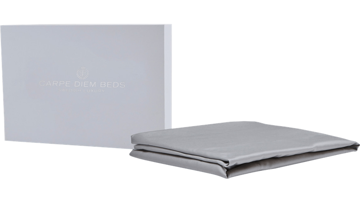 Carpe Diem Beds Storm egyptisk bomuldssatin kuvertlagen 180x200 cm pebble