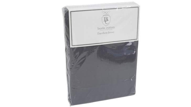 Borås Cotton Excellent Jersey faconlagen 70-80x200-210-220x35 cm antracit