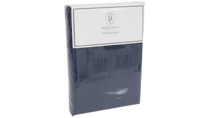 Borås Cotton Excellent Jersey faconlagen 120-130x200-210-220x35 cm mørkeblå