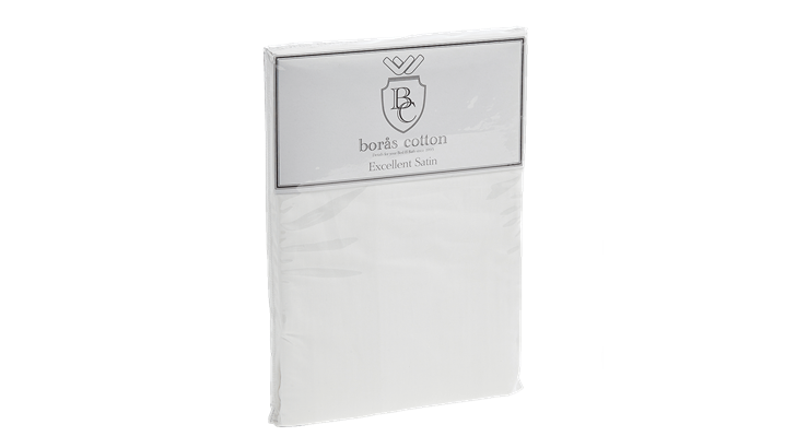 Borås Cotton Cloud satin faconlagen 160x200x40 cm hvid