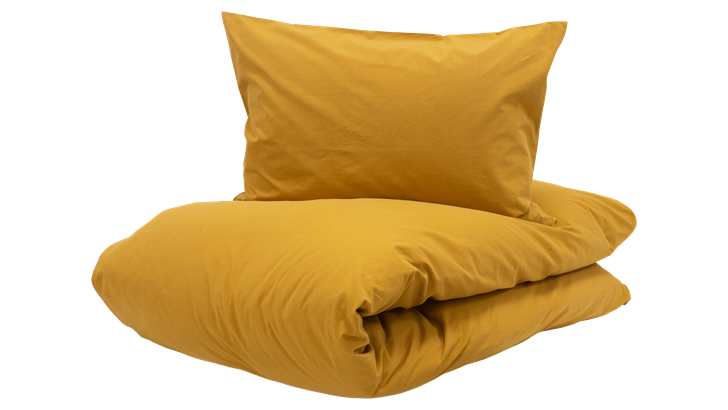 Turiform Chill sengetøj 140x220/60x63 cm mustard