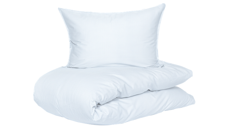 Borås Cotton Cille sengetøj 140x200/60x63 cm blå