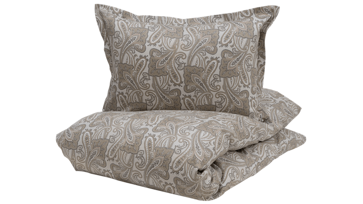 Borås Cotton Milazzo sengetøj 140x200/60x63 cm beige
