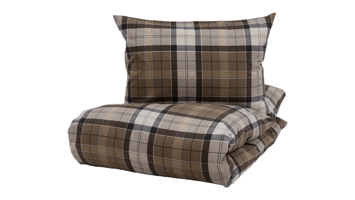 Borås Cotton Antonio sengetøj 140x220/60x63 cm brun
