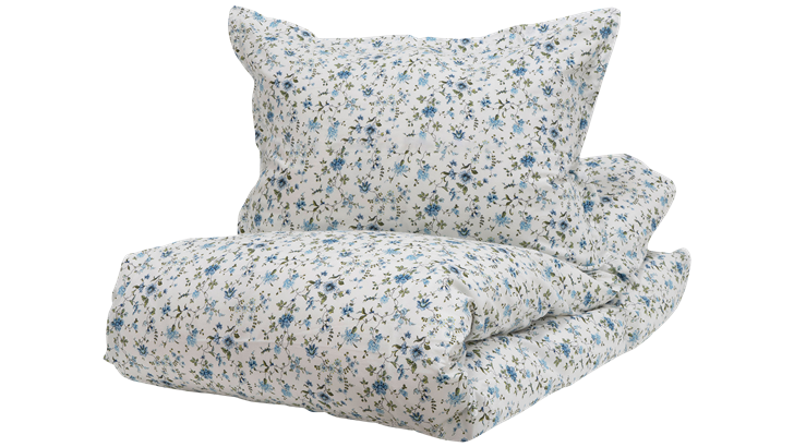 Borås Cotton Veneda sengetøj 140x200/60x63 cm blå