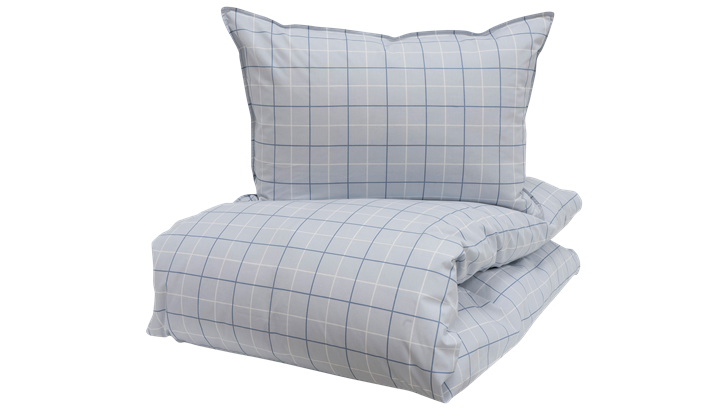 Borås Cotton Lumi sengetøj 140x200/60x63 cm blå