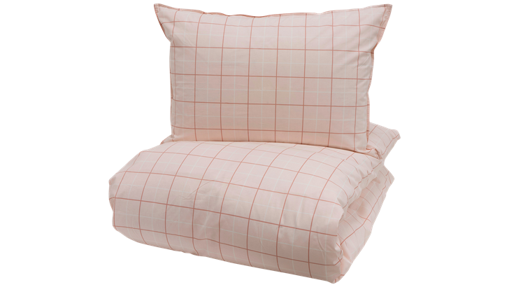 Borås Cotton Lumi sengetøj 200x220/2x60x63 cm rosa