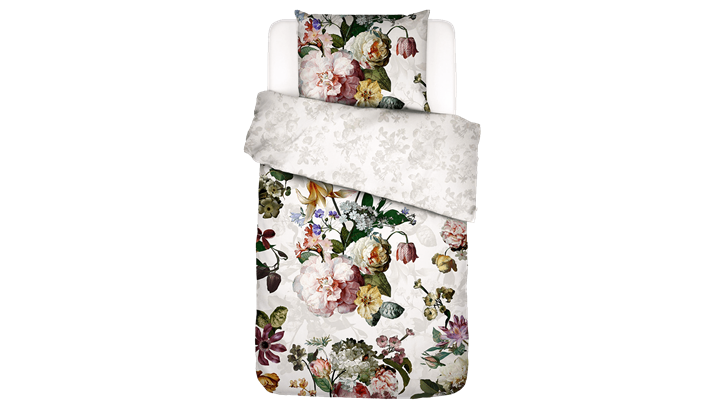 Essenza Fleur sengetøj 140x220/60x63 cm hvid