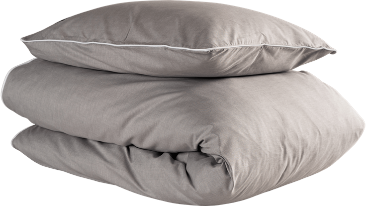 Grand Design Oxford sengetøj 140x200/60x63 cm grå