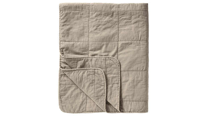Ib Laursen vintage quilt sengetæppe 240x240 cm linen