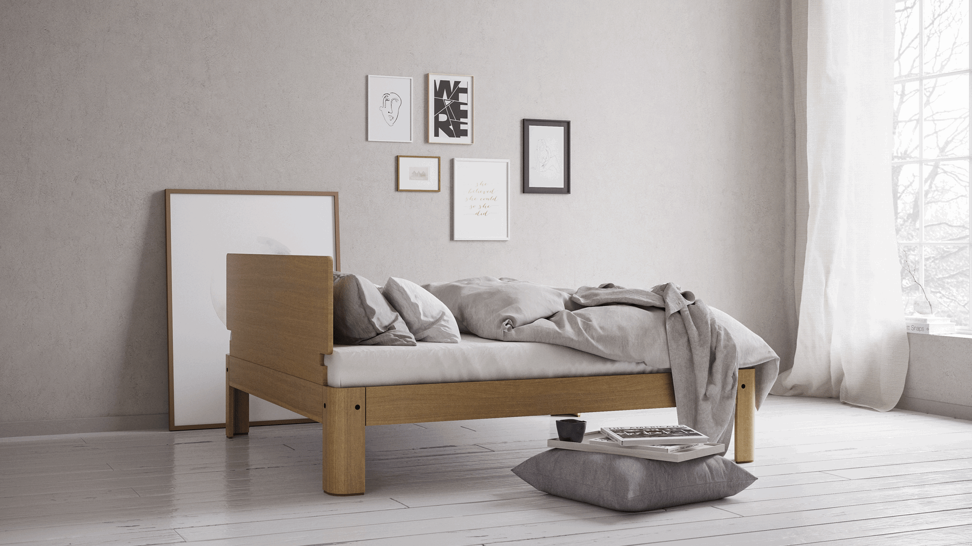 Auping Auronde sengeramme 140x220 cm inkl. Two madras (til 1 bund)