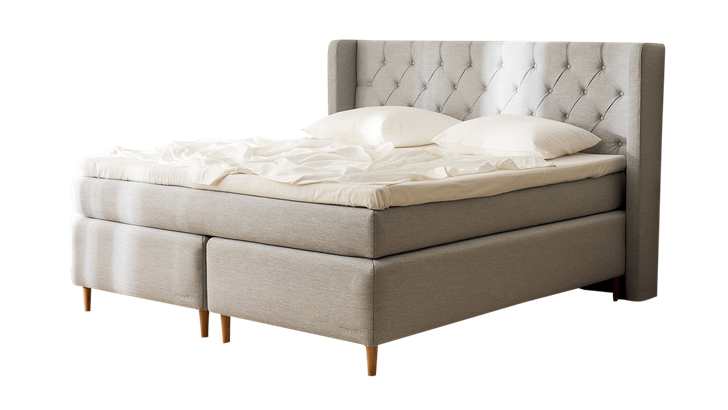 Dunlopillo Pure kontinentalseng 180x200 cm med 3-delt betræk