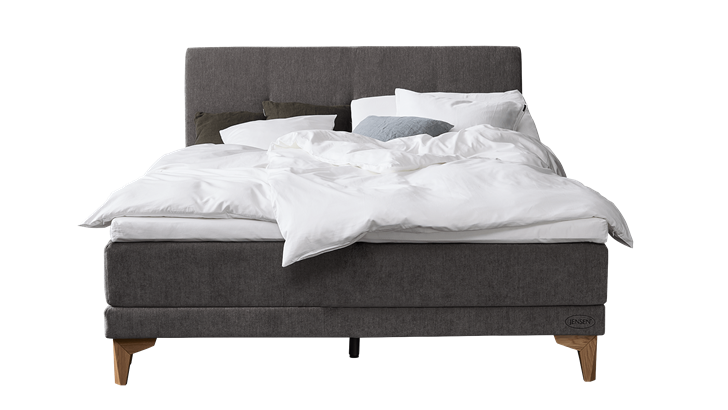 Jensen J4 Lean boxelevationsseng 180x210 cm med helt betræk